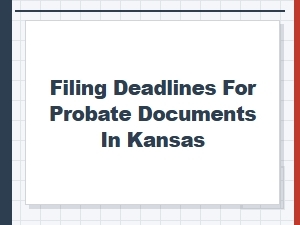 Filing Deadlines for Probate Documents in Kansas